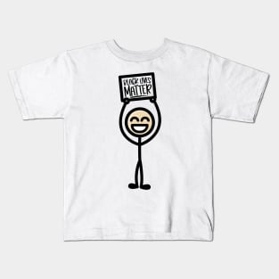 Stick Guy 2 - Black Lives Matter Kids T-Shirt